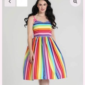 Hell bunny over the rainbow dress size S